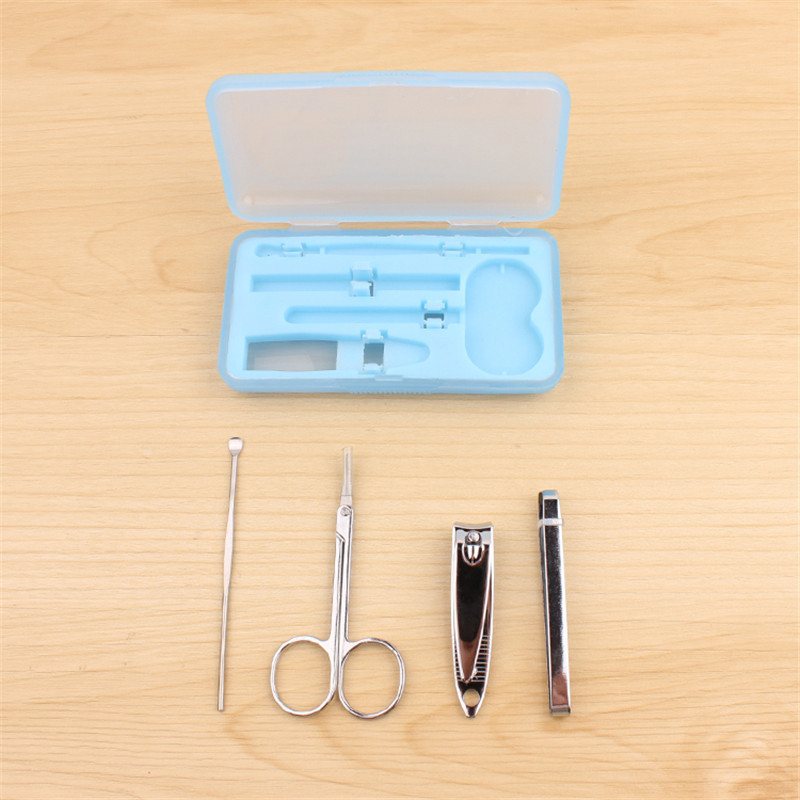 Stainless steel nail suits 9.5*5*1.5cm PP+stainless four colors logo customized