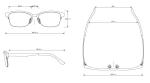 54mm Elegant Multi Purpose Eye Glasses Oval Shape Eyeglasses