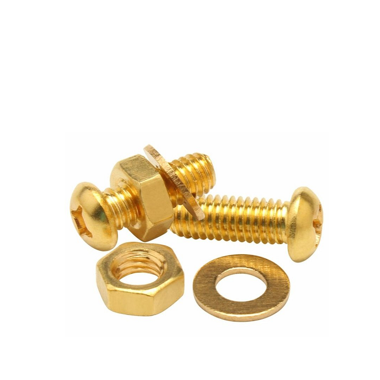 Brass Phillips Pan Head Machine Screws M3 M4 M5 M6 M8 ISO Standard 12mm 16mm Lengths