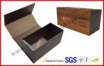 Brown Food Grade Cigar Gift Paper Box with Tissue Paper Printed