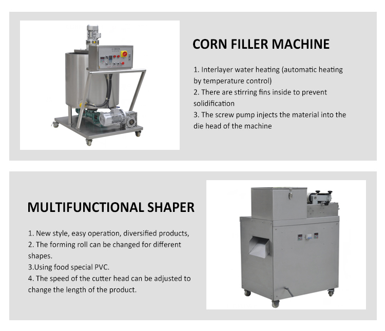 Food Processing Machine Automatic Core Filling Puffed Snack Extruder for Snack Making