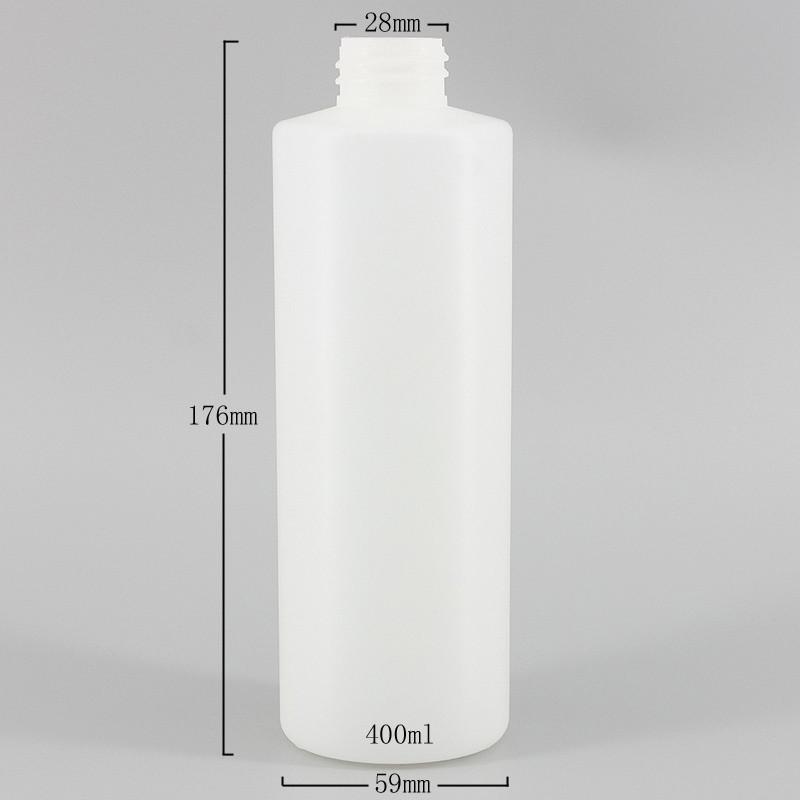 Customized HDPE 400ml Lotion Cosmetic Shampoo Bottle