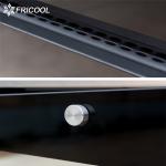 High efficient refrigerant single arc glass door desktop display cake showcase