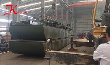 Gold Panning 60CBM/H Bucket Chain Dredger Diamond Gold Mining Ship