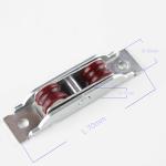 Hotel Villa Apartment Office Building 65mm Nylon Wheel UPVC Double Sliding