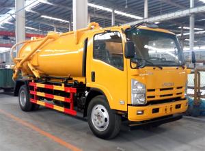 Quality ISUZU 10,000 Liter Sewage Vacuum Suction Truck For City Sewage Cleaning wholesale