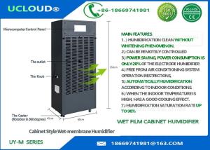 Quality Remotely Control Cabinet Wet Film Humidifier Industrial Indoor With Caster Wheel wholesale