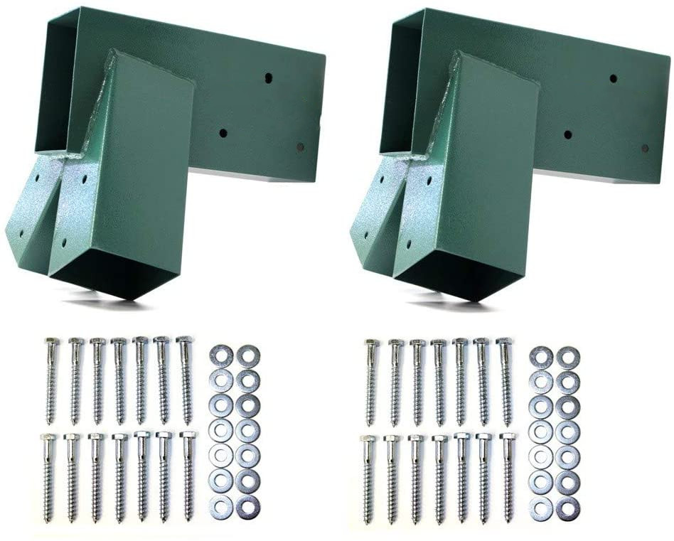 305x92mm Green Coating Metal Steel Swing Set Brackets with Heavy Duty A-Frame Design