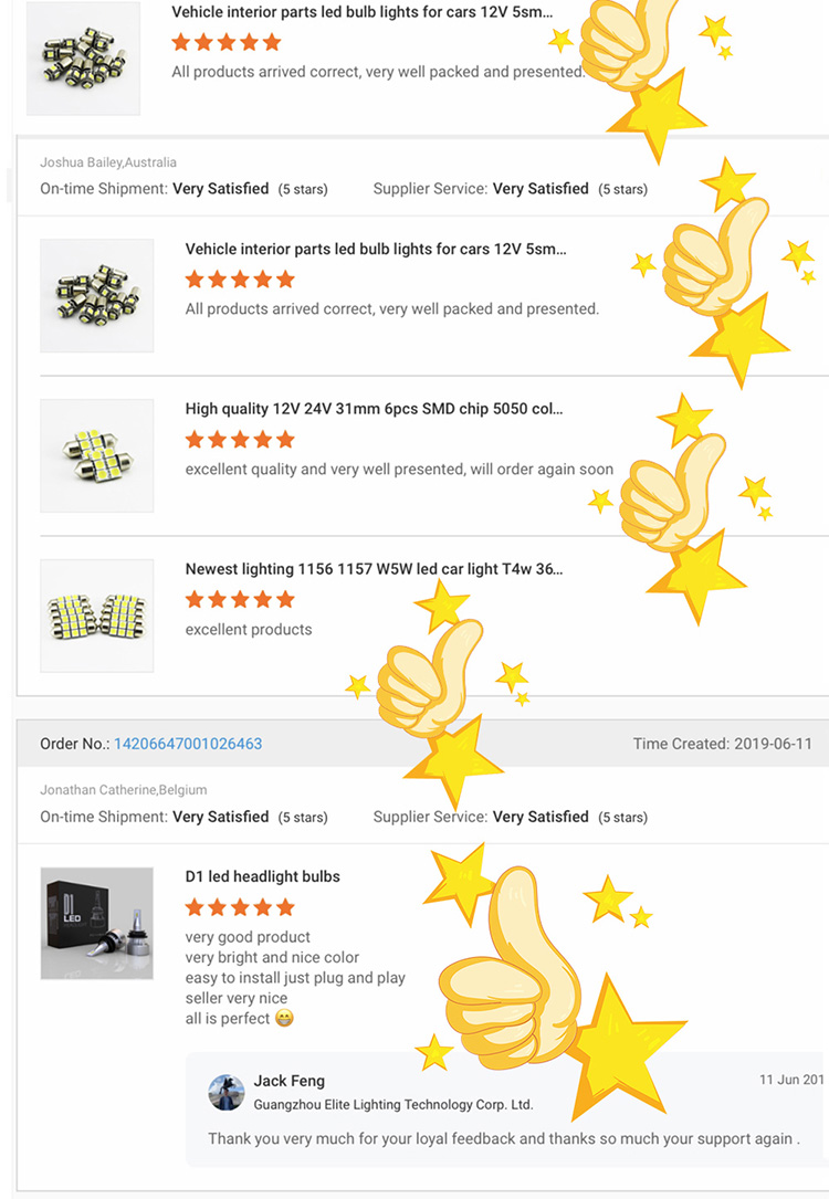 12v Led Light Bulbs Automotive Stop Reverse 5000k Color Temperature