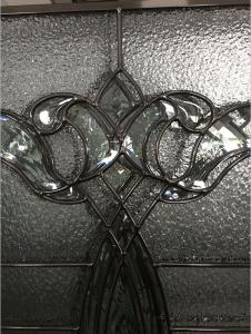 Quality Black chrome came decorative leaded glass wholesale
