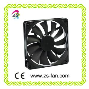 China 140mm 12 Volt DC Brushless Fan , 140x140x25mm Plastic Power Supply Cooling fan on sale