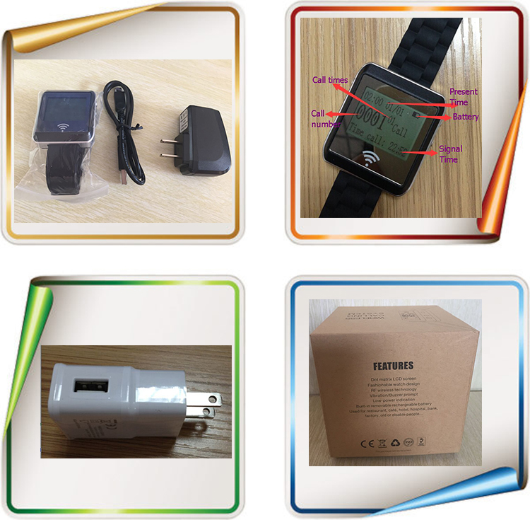 Widely use restaurant ordering system ZJ 41E watch pager