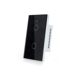 China 110V-240V Tuya Smart Wifi 2 Gang Light Switch Alexa Compatible Light Switches on sale