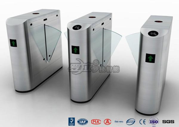 Auto Retractable Entrance Waist High Turnstile With Face Recognition / Card