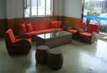 6pcs cane garden furniture