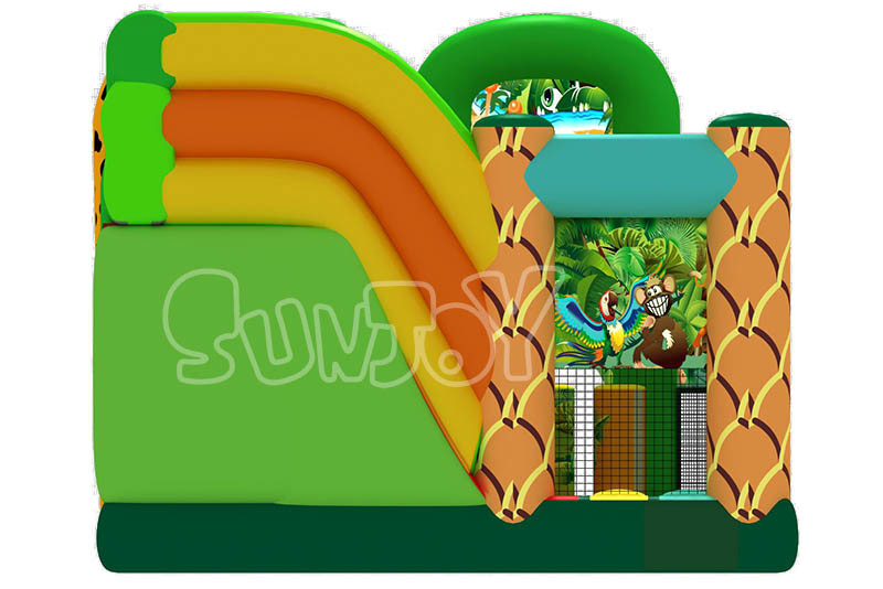 Safari Combo Castle 18oz pvc Inflatable Play Park