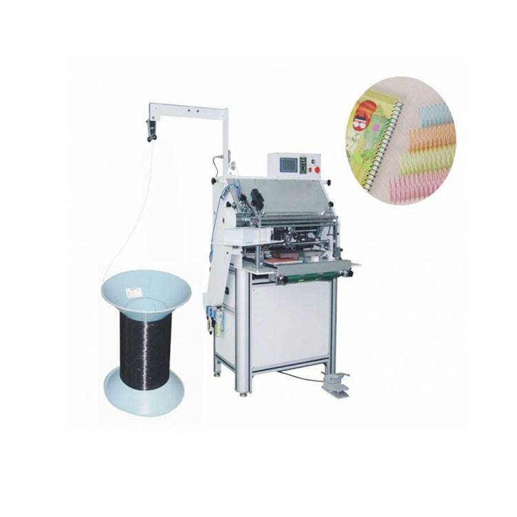 Single Loop 1/4'' Wire Spiral Notebook Making Machine , 1300notes/H Note Book Binding Machine