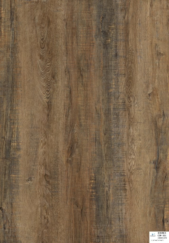1830X230mm Fireproof Wood Grain Unilin Click SPC Vinyl Plank Flooring for School /Hotel /Apartment
