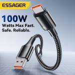 ESSAGER ES-X45 Series 100W Data Cable Charging Cable USB C to USB A