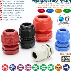 Quality Polyamide Nylon Anti-Vibration Cable Glands IP68 with Flange Dome Cap &amp; Flange Locknut wholesale