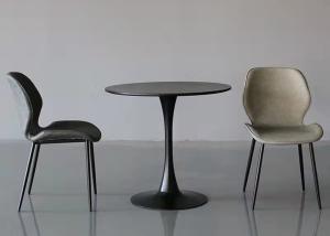 Quality 80cm Black Round Outdoor Pub Tables Acid Alkali Resistant wholesale