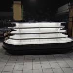 Fan Cooling Open Display Fridge Commercial Display Fridge Island Design