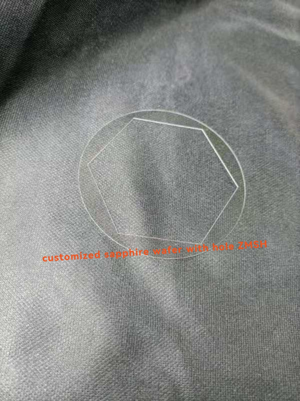 Inner Hexagon Dia 76.2mm Polish Sapphire Optical Windows
