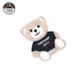 Custom Logo Eco Friendly Teddy Bear Patch , Cartoon Sew On Patches For Kids