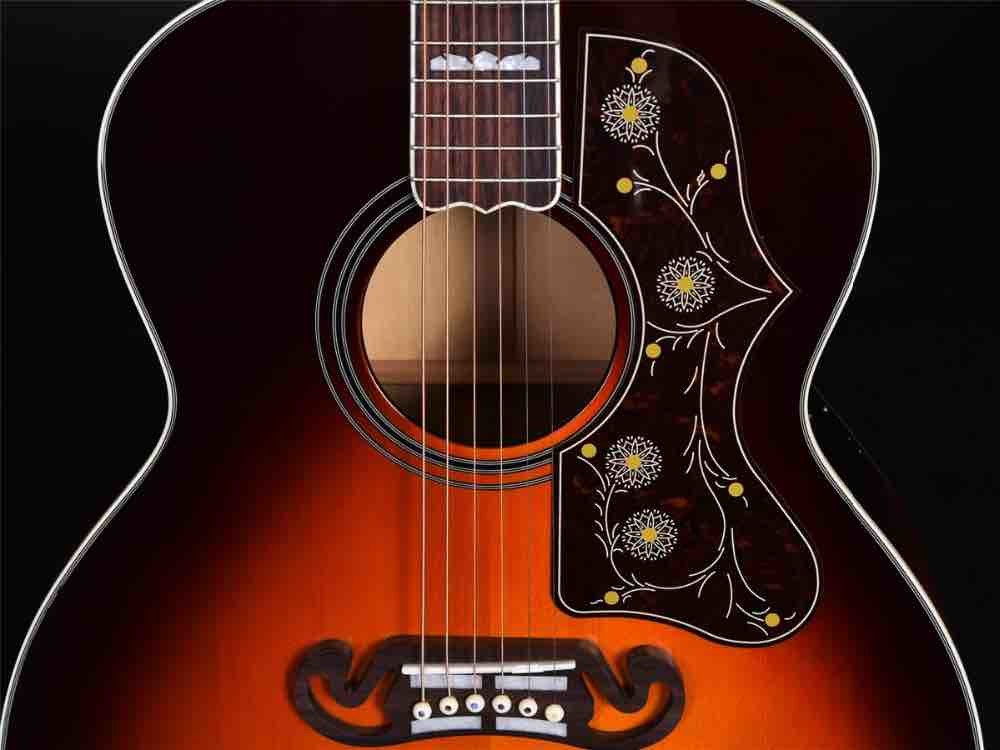 J200s customized 43 Inch Jumbo size solid wood acoustic guitar with AA Solid sitka spruce top rosewood fingerboard