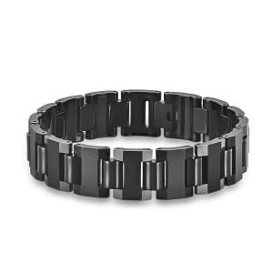 Quality Brushed Stainless Steel Bracelet Rapper Jewelry Mens Link Chain Bracelet wholesale