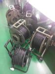 Arm Green Fiber Optic Cable Reel / Knapsack Cable Reel LSZH PVC TPU PE Material
