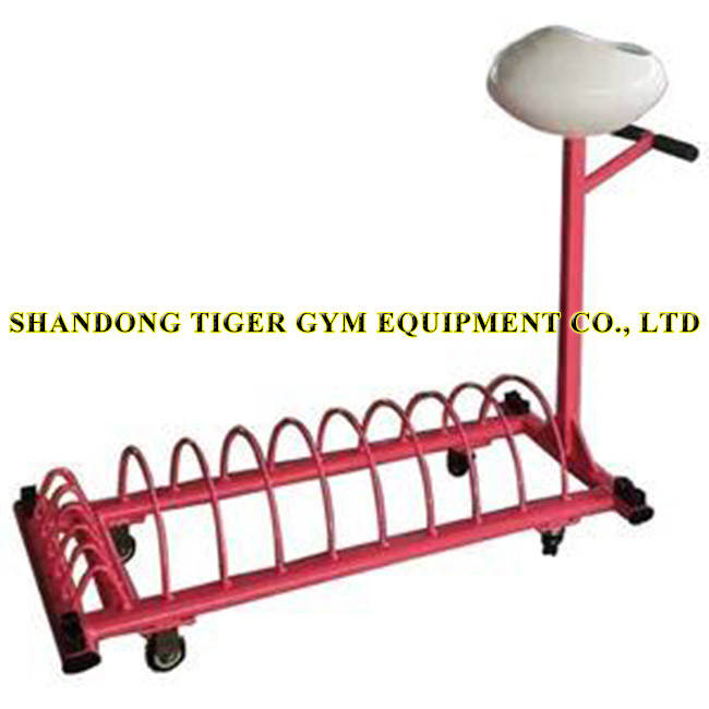 Weightlifting Hand Push Barbell Rack 0