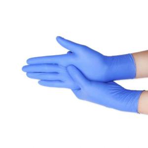 Quality Blue Disposable Medical Gloves Weight 0.03kg Smooth Surface Natural Latex wholesale