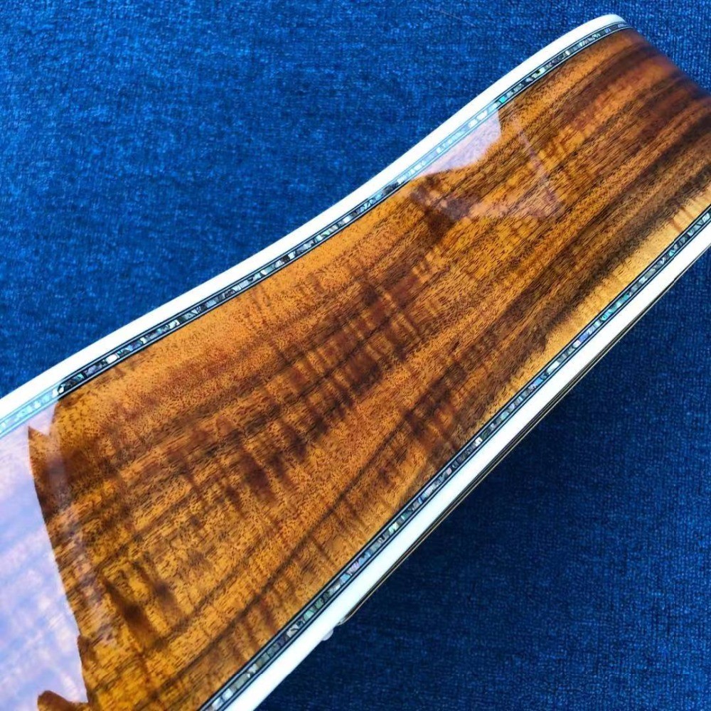Real Abalone Inlay 41 Inch KOA Wood D45KC Classic Acoustic Guitar With Fishman 301 EQ