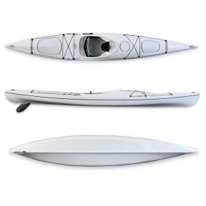 Quality 14'2&quot; ST Thermoformed ABS Plastic Touring Sea Race Ocean Kayak Sit In Wholesale Single Ocean Kayak Canoe For Sea wholesale