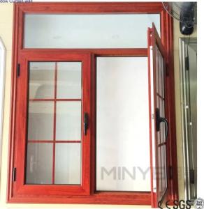 Quality Sealing Aluminium Casement Windows red Customized Aluminum Frame Casement Windows wholesale