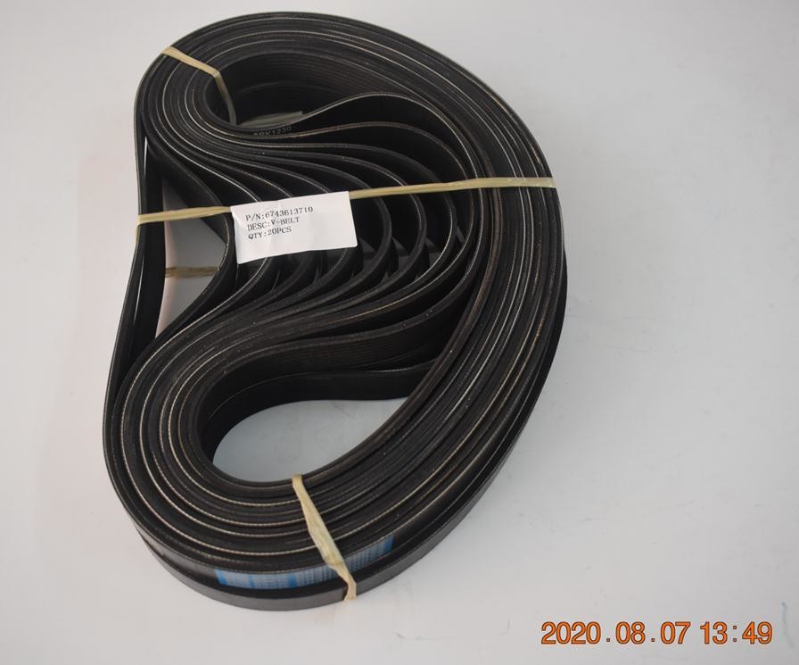 8PK1230 6743-61-3710 Excavator Engine Fan Belt For PC300-8 PC350-7 PC350-8