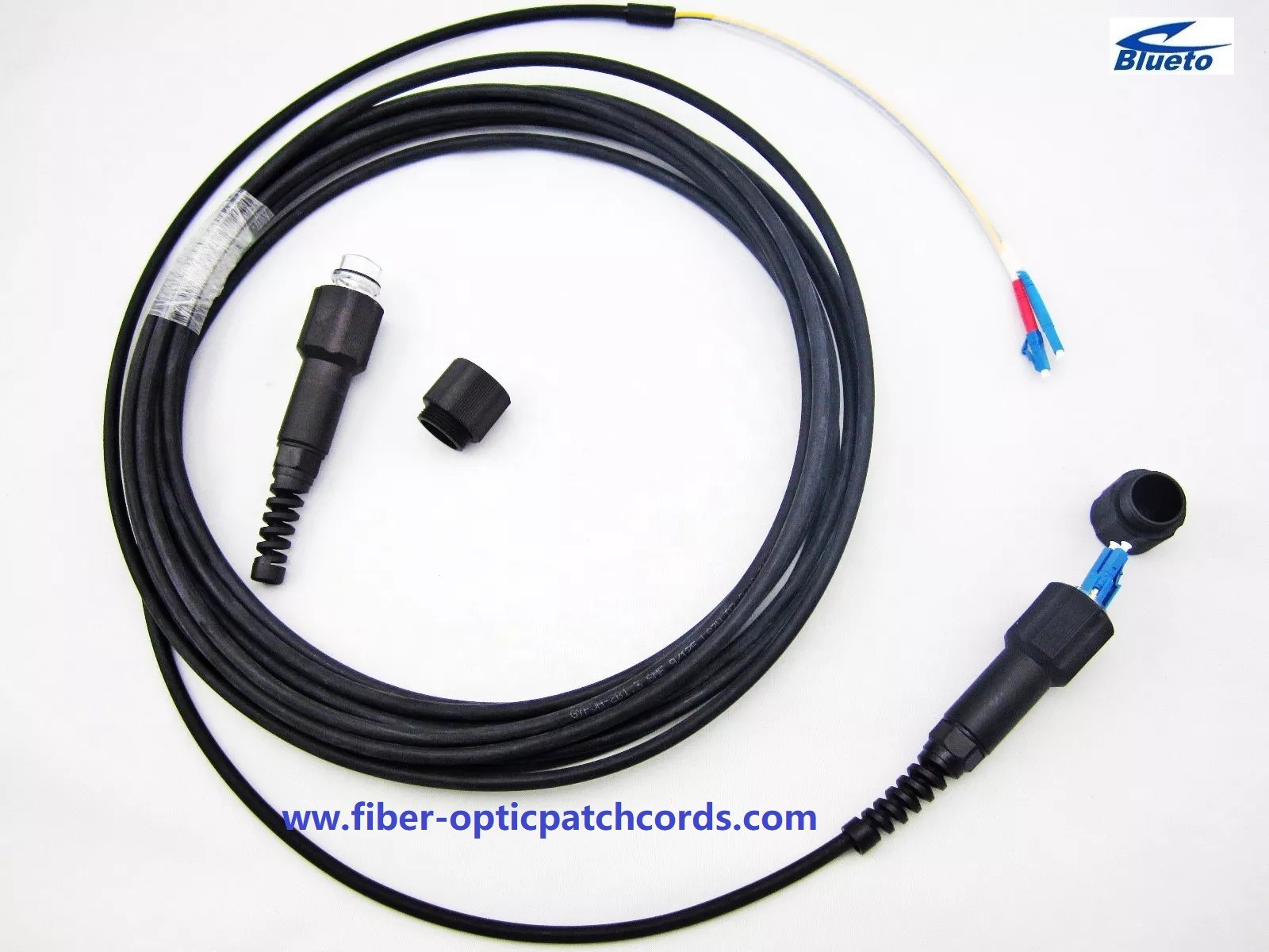 IP67 PDLC-lC Duplex Base Station Fiber Optic Patch Cord Fire Resistance UV Single Mode