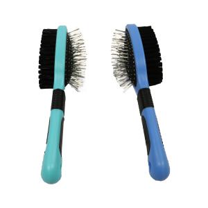 Quality Large Pet Rubber Deshedding Brush For Dogs Cats Grooming Double Sided Flea Comb 206x57x57mm wholesale