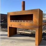ISO9001 Pular Weathering Steel Obelisk Chiminea For Patio Backyard