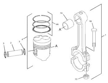 217-1456 Engine 4P8132 Piston Body W/O Pin Cylinder Liner 2171456 Ring Kit Ring