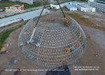 50m Diameter Geodesic Dome Tents With Doors & Ventilation For Exhibition