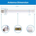 N Male OMNI Directional Fiberglass GSM 3G 4G Lte Antenna 1710MHz-2690MHz 20W