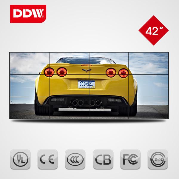 advertising display 60inch ultra narrow bezel SHARP lcd video wall with high