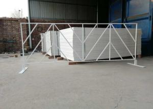 Quality Pvc Coated Crowd Control Barriers Square Tube 25X25MM For Event , 0.7X1.5Meter wholesale