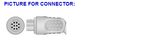 Compatible Datex OXY-C3 OSP-200 , Satlite Trans SpO2 Adapter Cable spo2 sensor