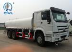 Green Water Carrying Water Tanker Truck LHD 6X4 15 - 25CBM / Drinking Water