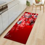 Red Bells Long Kitchen Standing Mat Nonslip Bedroom Floor Carpets