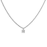 OEM Letter Pendant Necklace Sterling Silver Initial Charms Jewelry