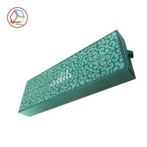 Quality Green Hair Extensions Packaging Box , Cardboard Wig Box Customized Logo wholesale
